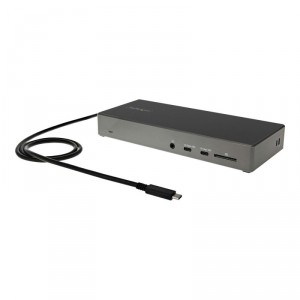 StarTech.com Dock USB-C - Docking Station USB Tipo C para 3 Monitores de 4K - con 100W de Entrega de Alimentaci&oacute;n PD - Modo Alt 
