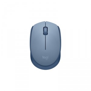 Logitech M171 - Rat&oacute;n - diestro y zurdo - &oacute;ptico - 3 botones - inal&aacute;mbrico - 2.4 GHz - receptor inal&aacute;mbrico USB - azul / gris