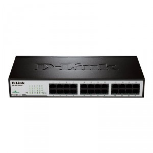 D-Link 24-port 10/100M NWay Desktop - Internal PSU (incl. 19" rack mount kit) Non-g&eacute;r&eacute;