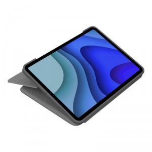 Logitech Folio Touch - Caja de y folio - con panel t&aacute;ctil - retroiluminaci&oacute;n - Apple Smart connector - AZERTY - franc&eacute;s