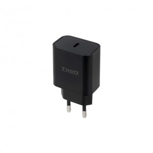 Tooq Cargador de Pared TQWC-PDUSBC20B/ 1xUSB Tipo-C/ 20W