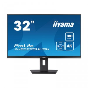Iiyama ProLite XUB3293UHSN-B5 - LED - 32 (31.5 visible) - 3840 x 2160 4K @ 60 Hz - IPS - 350 cd/m&sup2; - 1000:1 - 4 ms - HDM