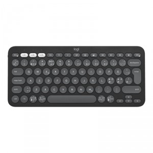 Logitech Pebble Keys 2 K380s - - inal&aacute;mbrico - Bluetooth LE - QWERTY - n&oacute;rdico (dan&eacute;s/fin&eacute;s/noruego / sueco) - grafito