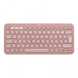 Logitech Pebble Keys 2 K380s - - inal&aacute;mbrico - Bluetooth LE - QWERTY - espa&ntilde;ol - rosa