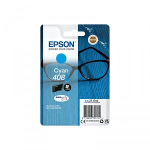 Epson 408L - 21.6 ml - ci&aacute;n - original - bl&iacute;ster - cartucho de tinta - para WorkForce Pro WF-C4810DTWF