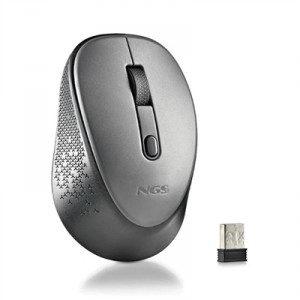 NGS Rat&oacute;n Inal&aacute;mbrico Dew Gray/ Hasta 1600 DPI/ Gris