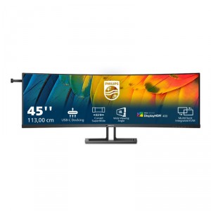 Philips 45B1U6900C - LED - curvado - 45 (44.5 visible) - 5120 x 1440 Dual Quad HD @ 75 Hz - VA - 450 cd/m&sup2; - 3000:1 - Di