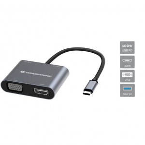 Conceptronic Hub usb tipo c donn16g