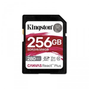 Kingston 256GB SDXC CANVAS REACT PLUS U3CARD