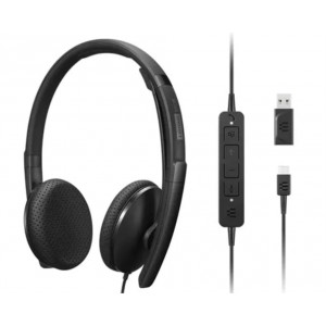 Lenovo AURICULAR DIADEMA AURICULARES Y MICROFONO VOIP (TEAMS) USB C