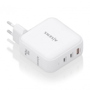 Aisens Cargador Gan de Pared ASCH-140W3P030-W/ 2xUSB Tipo-C/ 1xUSB/ 140W