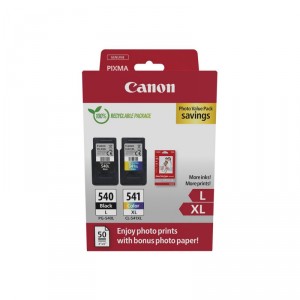 Canon PG-540L / CL-541XL Photo Value Pack - Brillante - paquete de 2 - Alto rendimiento - negro, color (cian, magenta, amarillo)