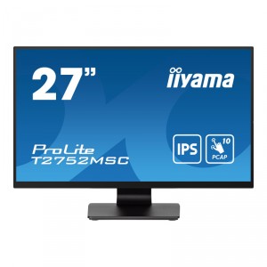 Iiyama ProLite T2752MSC-B1 - LED - 27 - pantalla t&aacute;ctil - 1920 x 1080 Full HD (1080p) @ 60 Hz - IPS - 400 cd/m&sup2; - 1000:1