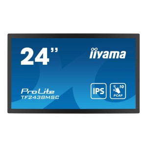 Iiyama ProLite TF2438MSC-B1 - LED - 24 (23.8 visible) - marco abierto - pantalla t&aacute;ctil - 1920 x 1080 Full HD (1080p) -