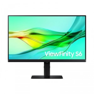 Samsung ViewFinity S6 S24D600UAU - S60UD Series - LED - USB - 24 - 2560 x 1440 QHD @ 100 Hz - IPS - 350 cd/m&sup2; - 1000:1 -