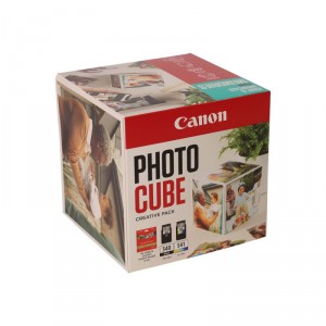 Canon Photo Cube Creative Pack - Brillante - paquete de 2 - negro, color (cian, magenta, amarillo) - original - azul - kit de ca