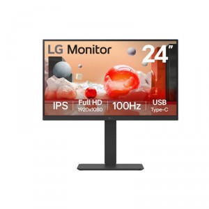 LG Profesional 24BA750-B 23.8"/ Full HD/ Multimedia/ Regulable en altura/ Negro