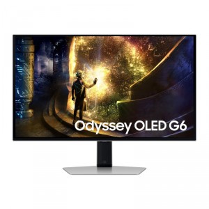 Samsung Smart Gaming OLED Odyssey G6 S27DG610SU 27"/ QHD/ 0.03ms/ 240Hz/ VA/ Regulable en altura/ Smart TV/ Plata