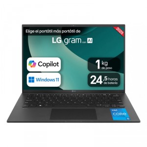 LG Port&aacute;til Gram 14Z90RU-G.AP55B Intel Core i5-1334U/ 16GB/ 512GB SSD/ 14"/ Win11 Pro