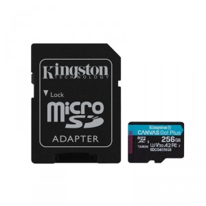 Kingston MICRO SD 256GB CANVAS GO PLUS CLASE 10 /200MB/S