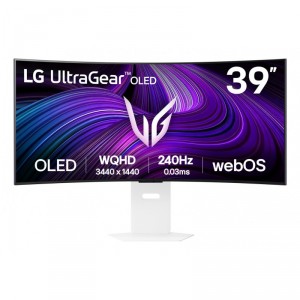 LG UltraGear 39GX90SA-W - OLED - gaming - curvado - 39 - 3440 x 1440 UWQHD @ 240 Hz - 1300 cd/m&sup2; - 1500000:1 - DisplayHD