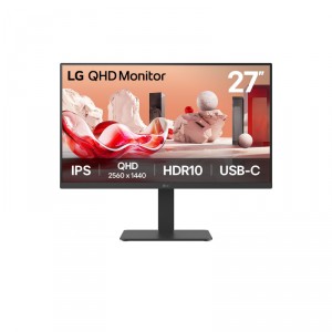 LG 27BA65QB-B - LED - 27 - 2560 x 1440 WQHD @ 100 Hz - IPS - 350 cd/m&sup2; - 1000:1 - HDR10 - 5 ms - HDMI, DisplayPort, USB-