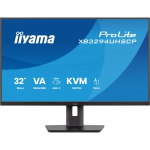 Iiyama ProLite XB3294UHSCP-B1 - LED - 31.5 - 3840 x 2160 4K @ 60 Hz - VA - 400 cd/m&sup2; - 3000:1 - 2 ms - HDMI, DisplayPort