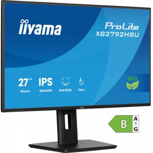 Iiyama ProLite XB2792HSU-B1 - LED - 27 - 1920 x 1080 Full HD (1080p) @ 120 Hz - IPS - 300 cd/m&sup2; - 1500:1 - 3 ms - HDMI,