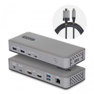 StarTech.com DOCK USB-C 2X HDMI PD 100W