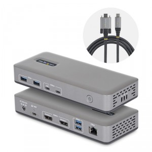 StarTech.com DOCK USB-C 2X DP PD 100W