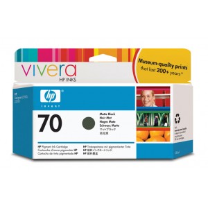 HP Cartucho de tinta negra mate HP 70 de 130 ml