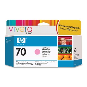 HP Cartucho de tinta magenta claro HP 70 de 130 ml