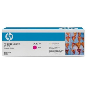 HP Cartucho de impresi&oacute;n magenta para HP Color LaserJet CC533A