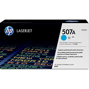 HP Cartucho de t&oacute;ner cian HP 507A LaserJet