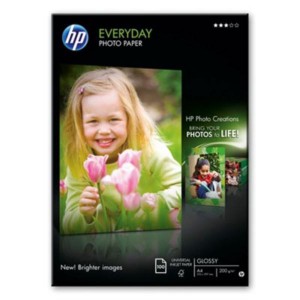 HP Papel fotogr&aacute;fico de brillo HP Everyday 100 hojas/A4/210 x 297 mm