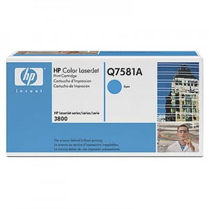 HP Cartucho de impresi&oacute;n cian HP Color LaserJet Q7581A
