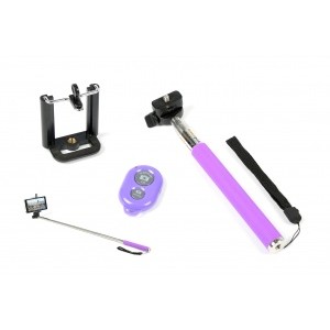 Ziron SELFIE STICK BLUETOOTH VIOLETA TABLET SMARTPH