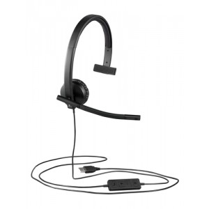 Logitech H570e Monoaural Diadema Negro auricular con micr&oacute;fono