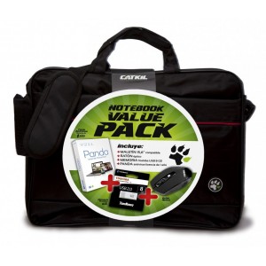Catkil NOTEBOOK VALUE PACK. MALETIN + RATON CON CABLE+USB+ANTIVIRUS