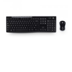 Logitech MK270 RF inal&aacute;mbrico QWERTY Ingl&eacute;s del Reino Unido Negro teclado