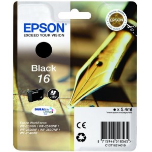 Epson C13T16214022 5.4ml 175p&aacute;ginas Negro cartucho de tinta