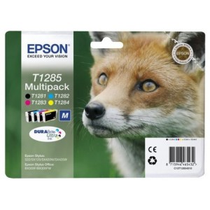 Epson C13T12854022 5.8ml 5.9ml 515p&aacute;ginas Negro, Cian, Magenta, Amarillo cartucho de tinta