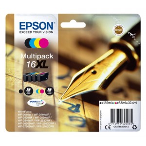 Epson C13T16364012 Negro, Cian, Magenta, Amarillo cartucho de tinta