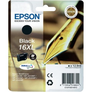 Epson C13T16314022 12.9ml 500p&aacute;ginas Negro cartucho de tinta
