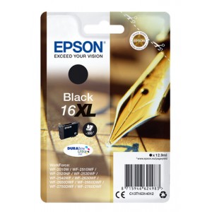 Epson C13T16314012 12.9ml 500p&aacute;ginas Negro cartucho de tinta