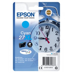 Epson C13T27124012 10.4ml 1100p&aacute;ginas Cian cartucho de tinta
