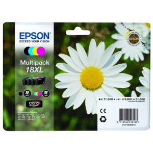 Epson C13T18164022 6.6ml 11.5ml 470p&aacute;ginas 450p&aacute;ginas Negro, Cian, Magenta, Amarillo cartucho de tinta