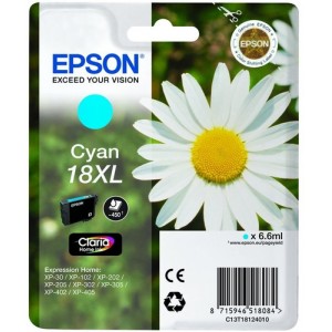 Epson C13T18124022 6.6ml 450p&aacute;ginas Cian cartucho de tinta