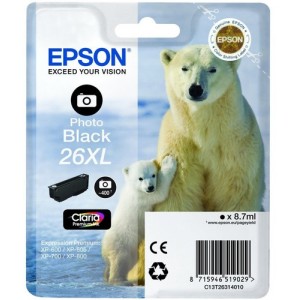 Epson C13T26314022 8.7ml 400p&aacute;ginas Negro cartucho de tinta