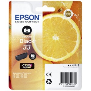 Epson C13T33414022 4.5ml 200p&aacute;ginas Negro cartucho de tinta